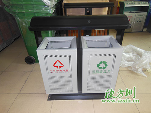 貴陽物業(yè)戶外鋼板沖孔垃圾桶，客戶的二次選擇。