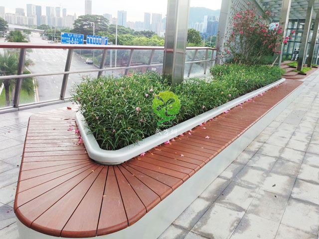 不銹鋼花池坐凳美化深圳前?？缃止珗@G9天橋城市戶外景觀