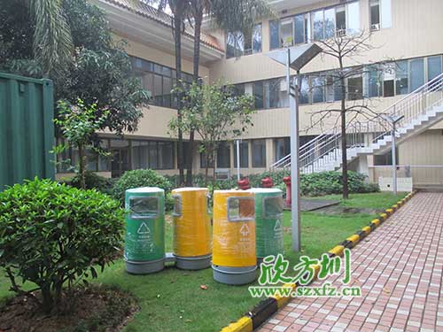韶關(guān)物業(yè)分類(lèi)玻璃鋼垃圾桶，提升社區(qū)好環(huán)境。