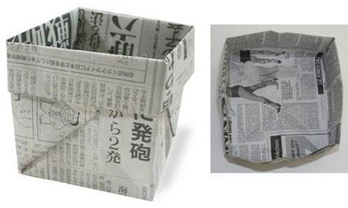 用紙折垃圾桶手工怎么折，學(xué)手工制作折紙垃圾桶