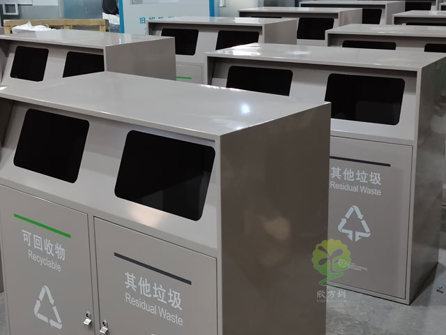 提升公共空間品質(zhì)，深圳金屬垃圾桶助你一臂之力