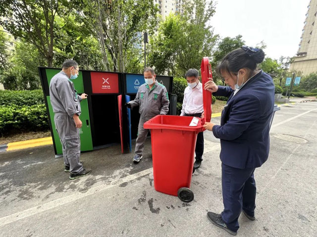 山東小區(qū)戶(hù)外投放新型垃圾桶美觀環(huán)保無(wú)異味